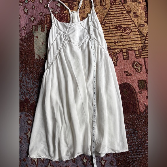 Lulus Easy Honey Ivory Slip Sun Dress Relaxed & Flowy Boho Farmhouse - Medium - Picture 7 of 9